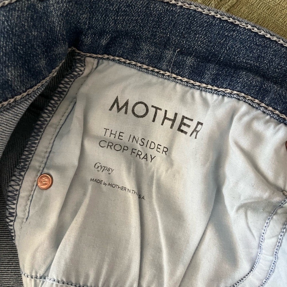 MOTHER The Insider Crop Fray in color Gypsy - Picture 6 of 10